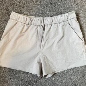lululemon athletica Women's High Waist Cream Shorts